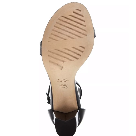 Stuart Weitzman 75 Less Nudist Black Patent Heels - Picture 9 of 11